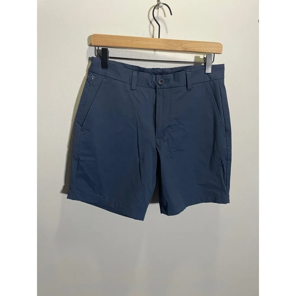 Vineyard Vines On-The-Go Short Mens 28 Navy Blue Stretch Performance Golf Casual